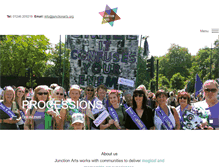 Tablet Screenshot of junctionarts.org